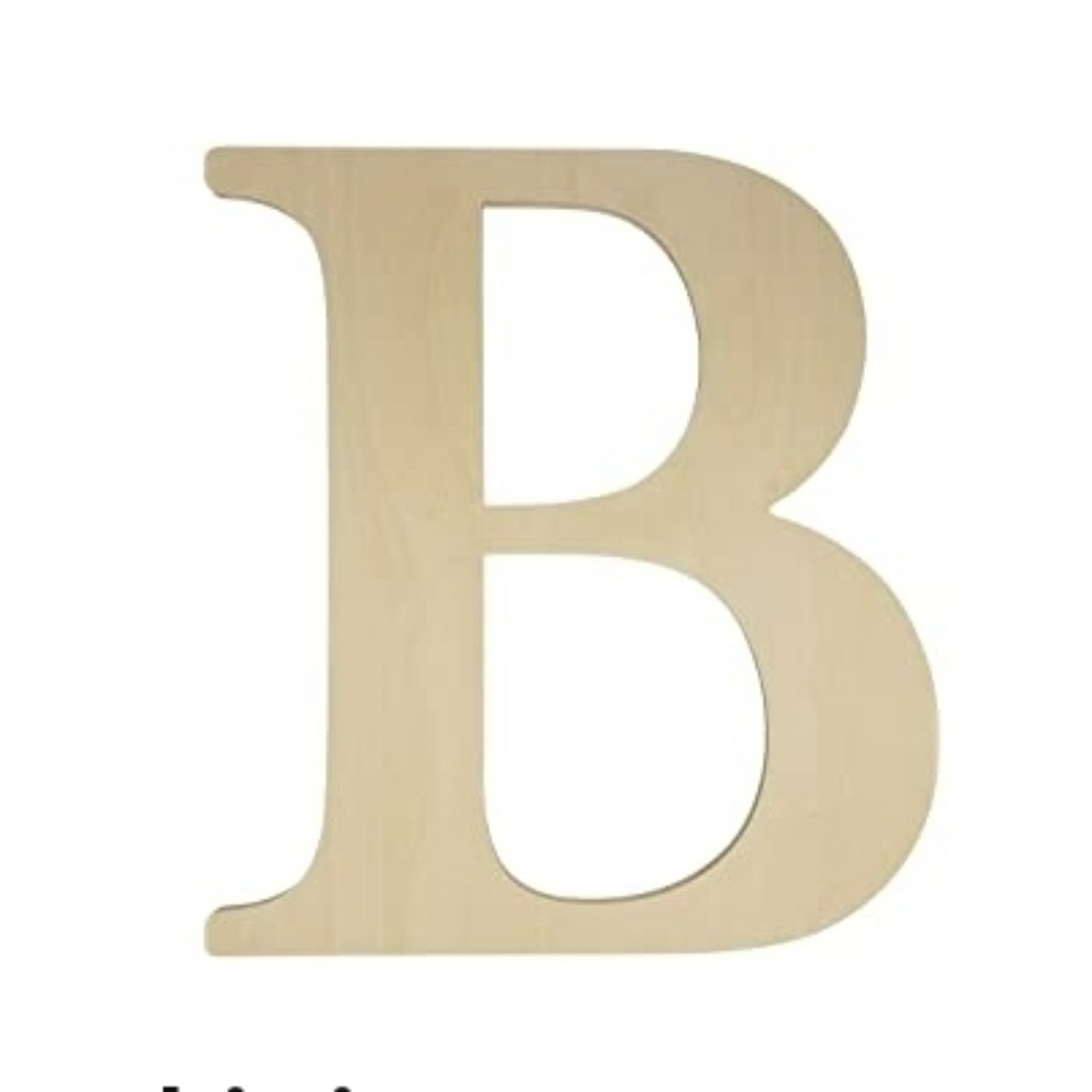 24" Wood Letter B